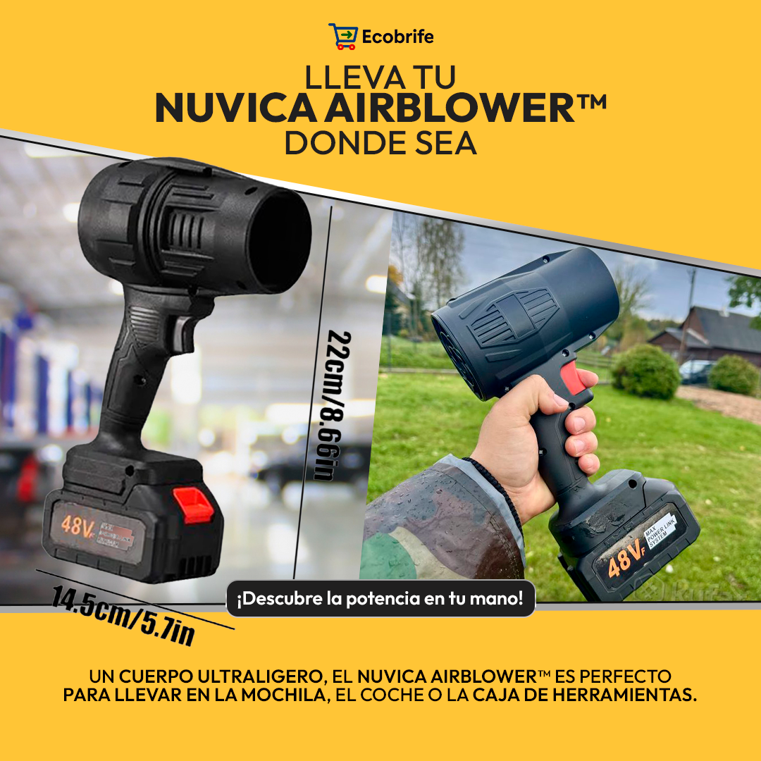 Nuvica AirBlower™ - El Mini Soplador Más Fuerte para Una Limpieza Impecable