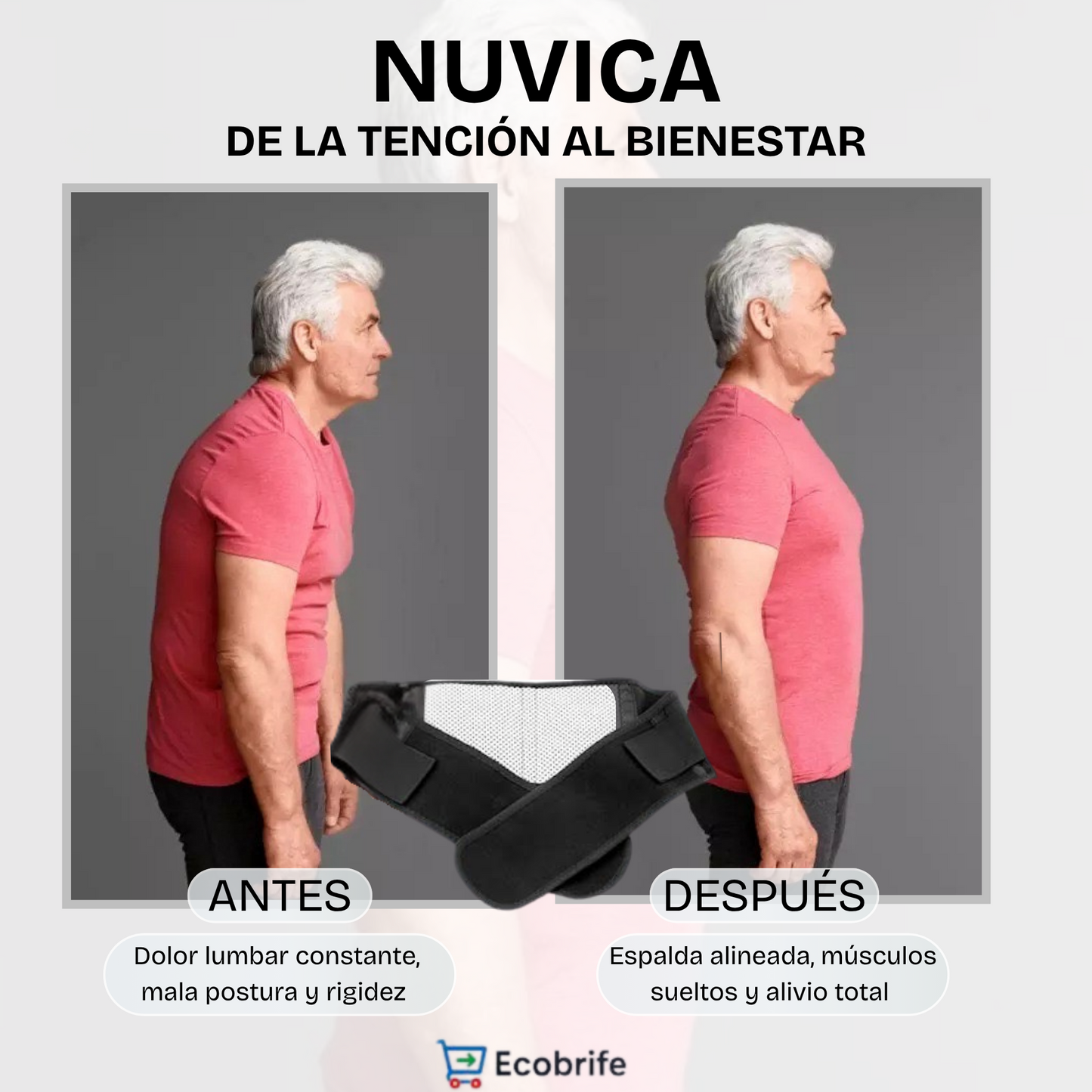 Nuvica™ – ADIOS AL DOLOR LUMBAR. "Alivia y corrige desde el primer uso."