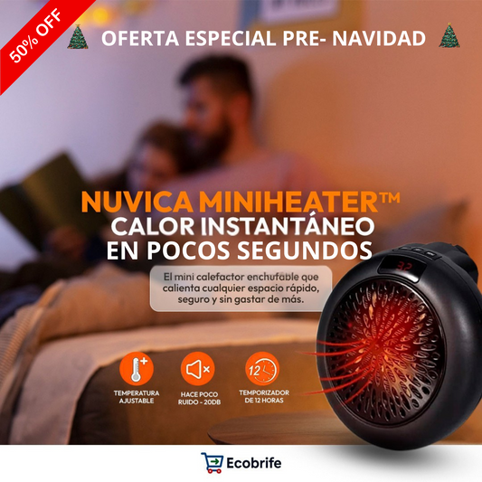 Nuvica MiniHeater™ - Calor inmediato y bajo consumo. El invierno mas calido sin vaciar tu bolsillo