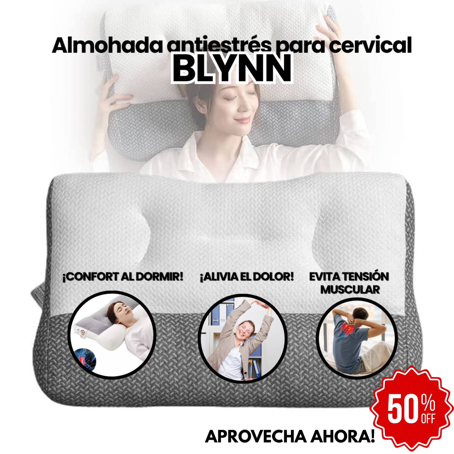 Almohada BLYNN™ - Despídete del dolor cervical y despierta como nuevo